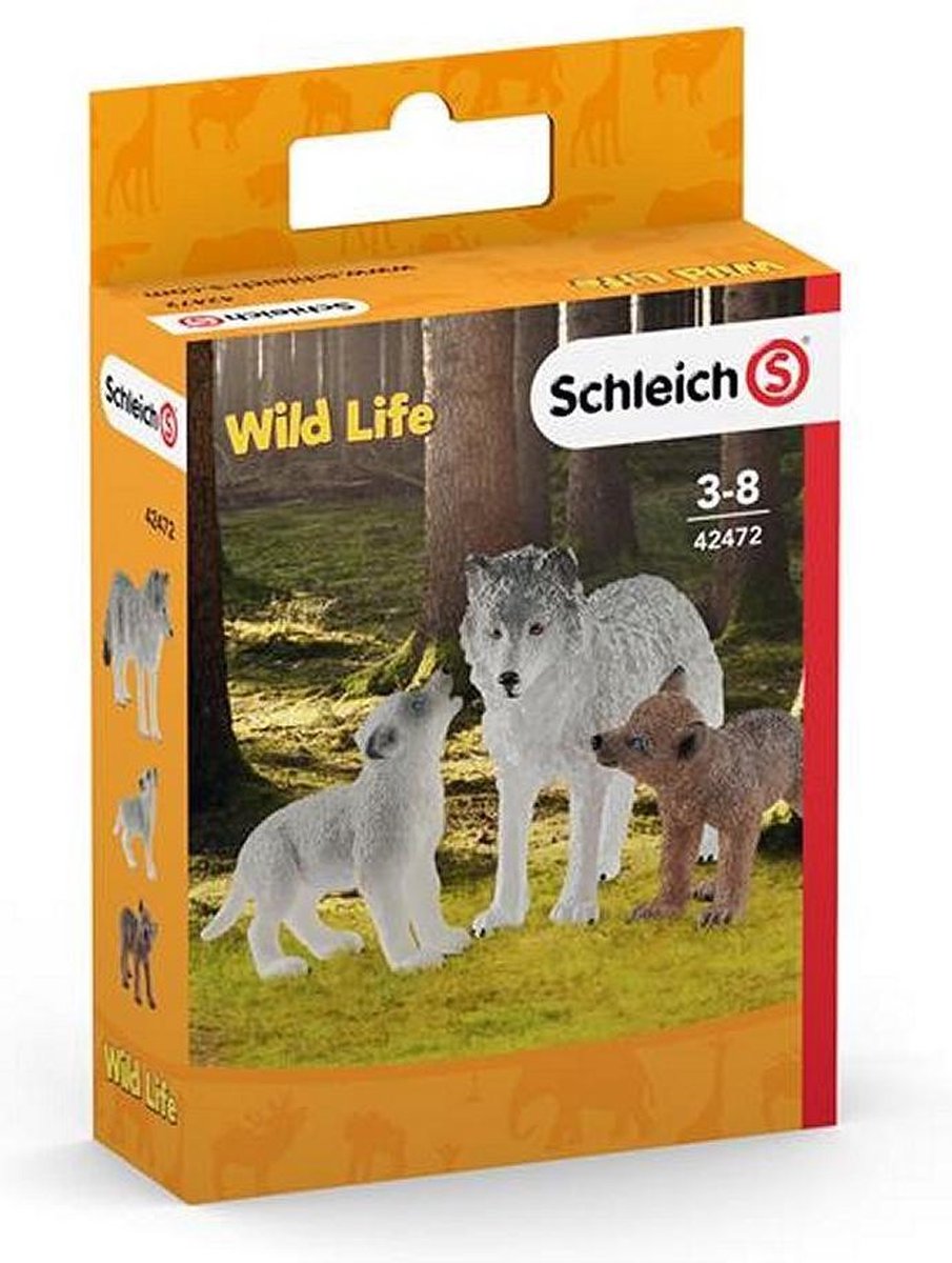 Schleich Wild Life Wolfsmutter mit Welpe | 42472